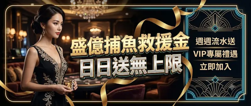 盛億捕魚救援金 日日送無上限